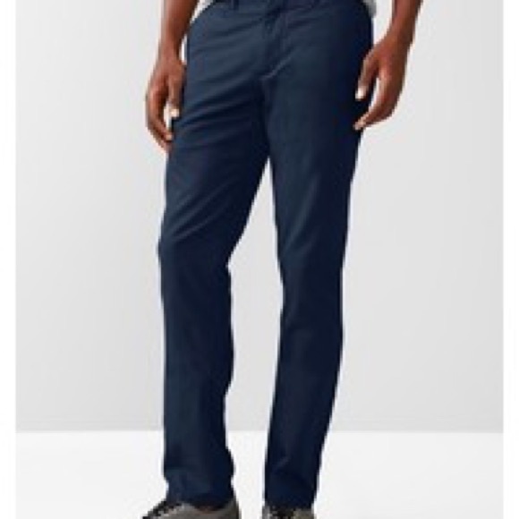 Gap Navy Lived-In Slim Khakis 32x30 - Picture 2 of 4
